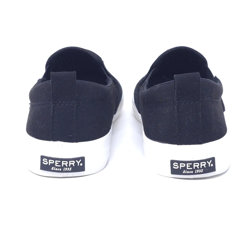 Sperry Crest Twin Gore Perf Black 9 M (B) - Picture 4 of 11